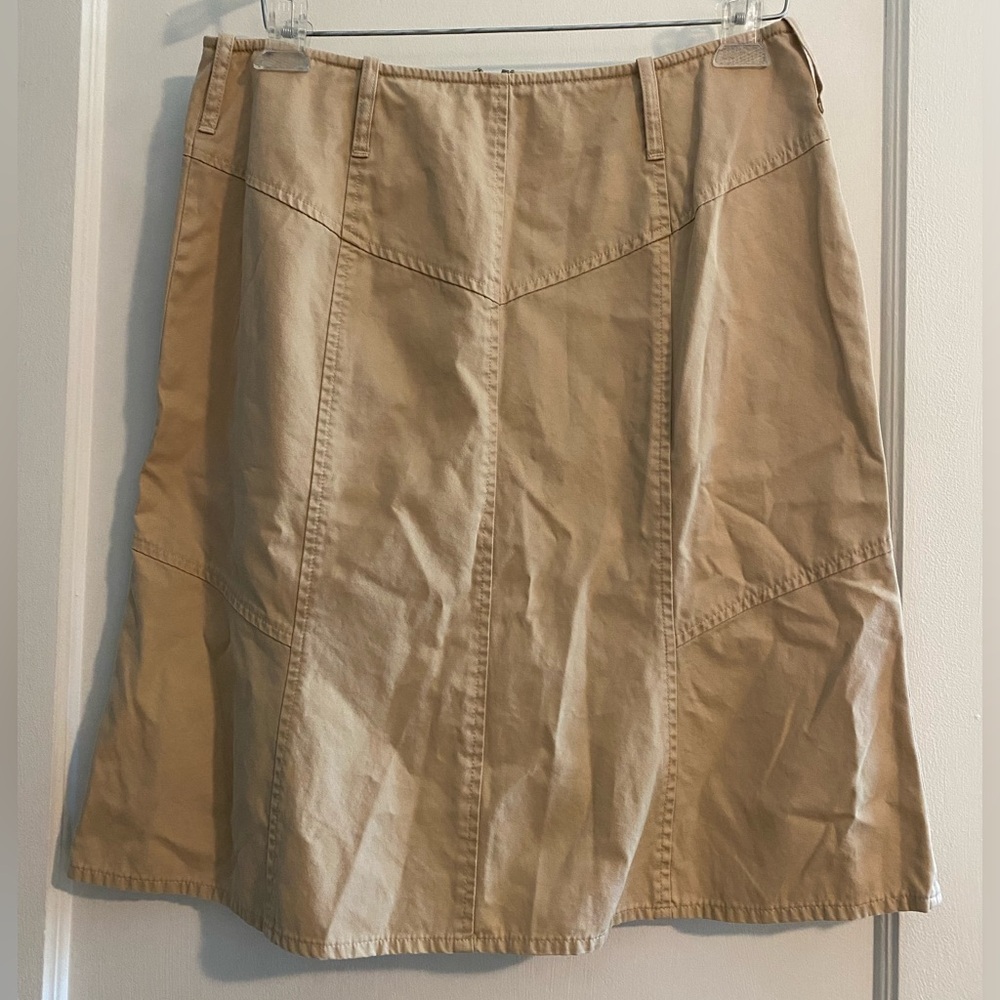 Talbots Summer Vacation Skirt Tan Khaki Size 10P Petite